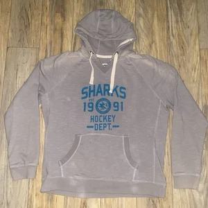 NHL San Jose Sharks (Rink Side Collection) Distressed Hoodie Sz X-Large - Picture 1 of 16