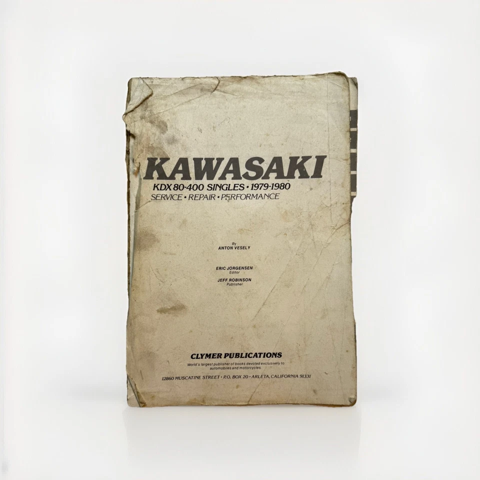 Kawasaki KDX-80 KDX-175 1979-1980 taller de reparación de motor manual motor Foto 1 de 4