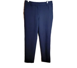 Pantalones al tobillo Talbots Hampshire para mujer talla 8 azul marino pierna recta oficina ropa de carrera - Imagen 1 de 11
