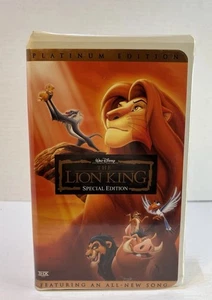 The Lion King (VHS, 2003, Platinum Edition Features an All-New Song) - Imagen 1 de 12