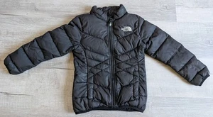 North Face Girls Andes 550 Goose Down Puffer Jacket Sz XXS Black  - Picture 1 of 13
