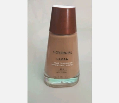 COVERGIRL CLEAN LIQUID FOUNDATION, 155 SOFT HONEY - Image 1 of 3