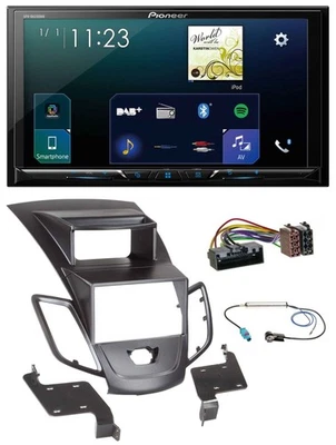 Pioneer MP3 Bluetooth USB 2DIN DAB Autoradio für Ford Fiesta 10-17 Display schwa - Bild 1 von 4