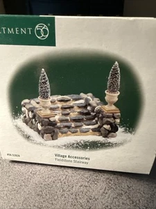 Fieldstone Stairway #56.52826 Village Accessories Dept 56 caja abierta - Imagen 1 de 6