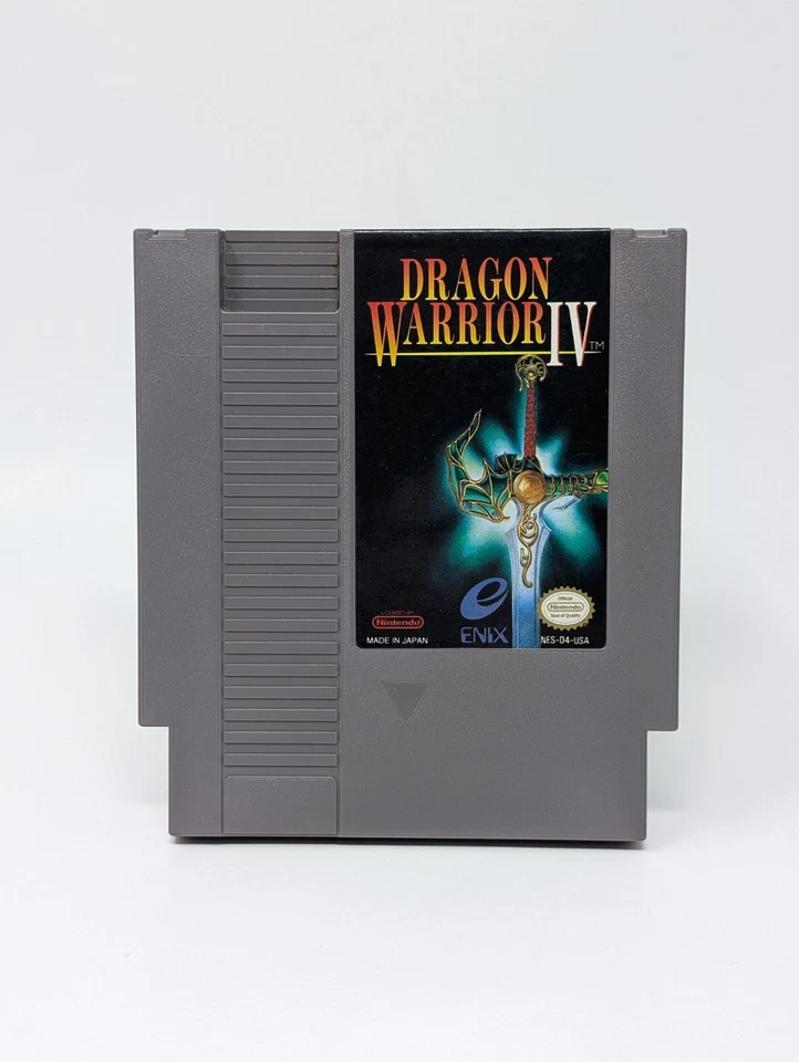 Dragon Warrior IV (4) (Nintendo NES) - Authentic Very Good - Image 1 of 3
