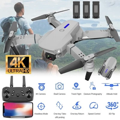 4K WiFi Drohne mit 2 Kameras - Automatische Rückkehrfunktion, Quadrocopter - Bild 1 von 4