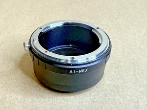 Adaptador de montaje de lente compatible con lente Nikon AI para cuerpo de cámara Sony NEX E-Mount - Imagen 1 de 5