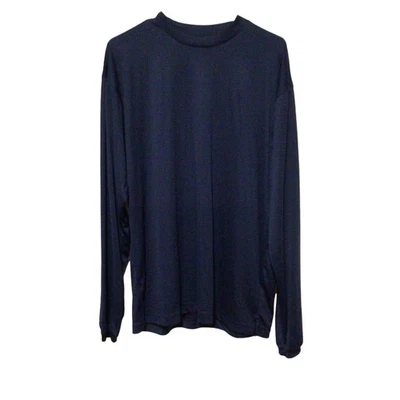 Camisa de compresión Wilson azul oscuro manga larga para hombre nueva con etiquetas talla grande atlética Foto 1 de 4