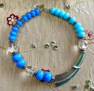 Vintage Trifari Kunio Matsumoto Design Modernist Statement Mid Century Necklace - Picture 1 of 8