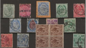 1885-1917 Malta - Lotto misto nuovi e usati Vittoria Edoardo VII MH*/used - Foto 1 di 1