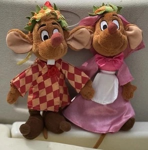 Cinderella Disney Store plush Exclusive Vintage Mice Mouse Jaq boy girl stuffed - Picture 1 of 7