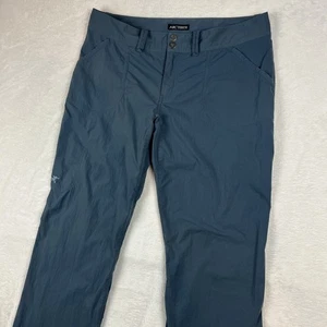 Arcteryx Parapet Pants Womens Size 12x35 Gray Nylon Cargo Hiking Gorp Gussett - Picture 1 of 16