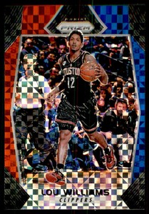 2017-18 Panini Prizm Prizms Red White and Blue #218 Lou Williams