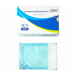 RMH3 Dental 3,5" x 5,25" selbstdichtender Sterilisationsbeutel, 200/Box #SP-5005 - Bild 1 von 2