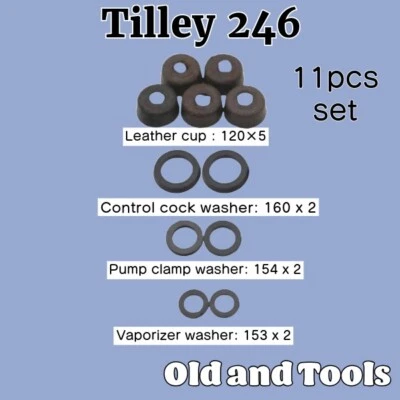 Lámpara Tilley X246A X246B Juego de 11 piezas Arandelas Junta Linterna Foto 1 de 4