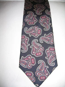 Gant Navy Blue 100% Silk Paisley Mens Neck Tie - Picture 1 of 3
