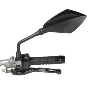 Coppia specchi specchietti moto omologato Chaft Ventura nero mirror universali - Picture 1 of 3