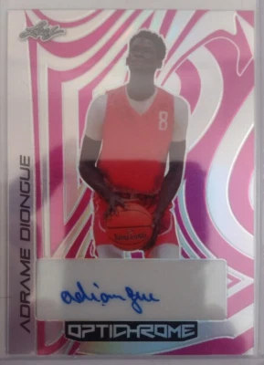 2023 Leaf Optichrome Adrame Diongue San Jose State Spartans Autograph #3/8 - Image 1 of 2
