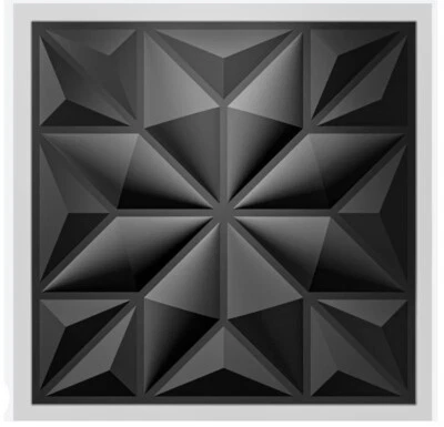 Art3d Textures 3D Wall Panels for Interior Wall Decor, Black PVC Decorative - Image 1 of 3