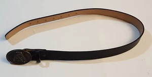 Star Wars Darth Vader Vintage Brass Lee Buckle w/ ORIGINAL LEATHER BELT RARE - Picture 1 of 5