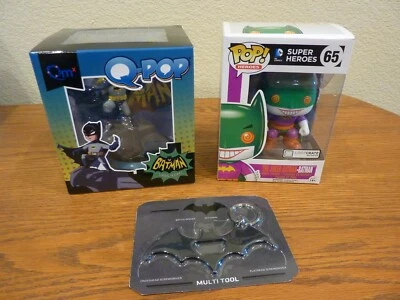 Caja de botín Qmx Q-POP Figura de Batman y Pop Joker Batman #65 y Batman Multiherramienta Foto 1 de 4
