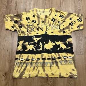 VTG Lion King Shirt Men’s Tie Dye XL Disney All Over Print Single Stitch Tee 90s - Picture 1 of 4