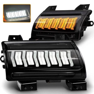 LED Turn Signal Light Smoke Lens For Jeep Wrangler JLJT Sport Sports 2018-2023 - Picture 1 of 10