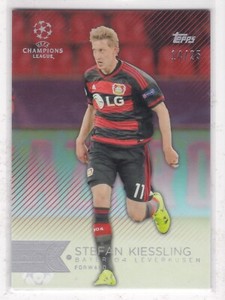 2015-16 Topps UEFA Champions Showcase #117 Stefan Kiessling Red 14/25 Leverkusen