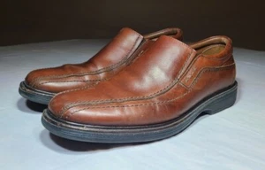 Johnson & Murphy XC4 braune wasserdichte Leder-Halbschuhe aus Lammfell Größe 9M - Bild 1 von 10