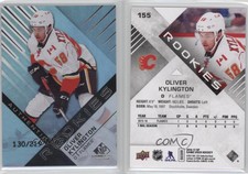 2016 Upper Deck SP Game Used Rainbow Player Age /219 Oliver Kylington Rookie RC