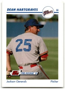 1991 Line Drive AA Pre-Rookie Dean Hartgraves Rookie Jackson Generals #560