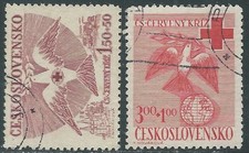 1949 CECOSLOVACCHIA USATO CROCE ROSSA - RC24-5