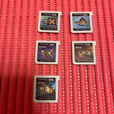 set of 5 Nintendo 3DS Monster Hunter 3G  Japanese Action Games CAPCOM e156 - Image 1 of 2