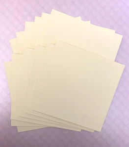 CREMA/MARFIL TARJETAS EN BLANCO X 6 CON SOBRES...6" X 6"...250gsm - Imagen 1 de 2