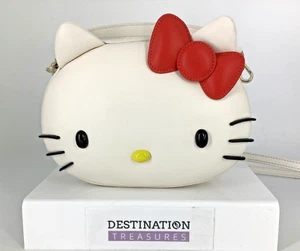 Kate Spade X Hello Kitty LARGE 3D Face Crossbody Bag Removable Strap NIP - Picture 1 of 8