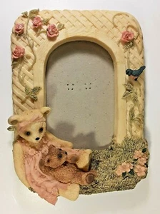 3D Resin Photo Frame Momma & Baby Bear 1992 United Design Corp "Po & GG" - Picture 1 of 6