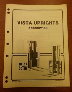 HYSTER VISTA UPRIGHTS FORKLIFT MANUAL, 899797 - Picture 1 of 2