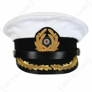 Gorra visera oficial alemán de la Segunda Guerra Mundial submarino capitán capitán todos los tamaños - Imagen 1 de 5