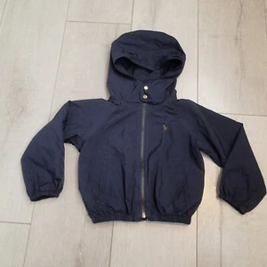Polo Ralph Lauren Hooded Windbreaker Toddler Jacket Size 2T navy Blue - Picture 1 of 19