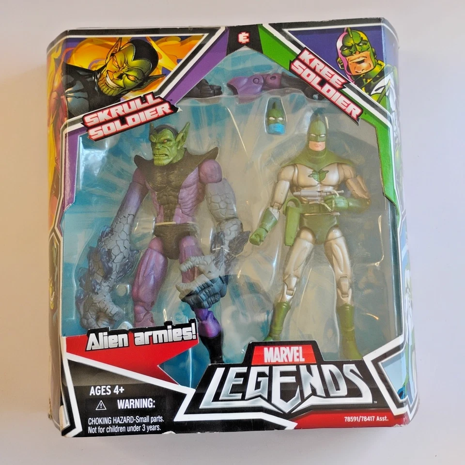 2008 Hasbro Marvel Legends Alien Armies Skrull Kree Soldier Action Figure