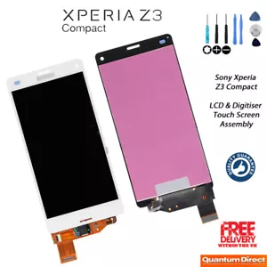 Neu Sony Xperia Z3 Kompakt (Mini) D5803 Touchscreen Impulsgeber LCD - Weiß - Bild 1 von 3