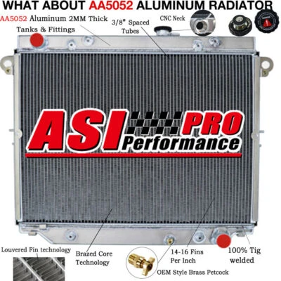 3 Core radiator Fit 1998-2007 Toyota Land Cruiser, Lexus LX470 UZJ100 4.7L V8 AT - Image 1 of 4