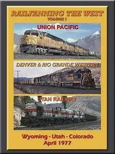 Railfanning the West Vol 1 Wyoming Utah Colorado April 1977 DVD NEW D&RGW UP UR - Imagen 1 de 1