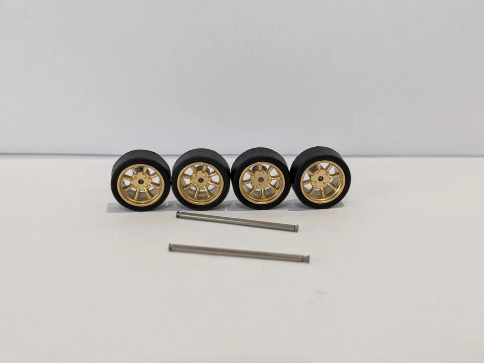 Колеса и шины Gold Watanabe Real Rider масштаб 1:64 10 мм - Изображение 1 из 1