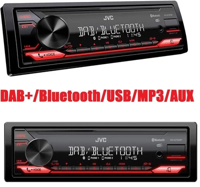JVC KD-X272DBT Autoradio DAB+ Bluetooth MP3 USB AUX Radio Spotify Freisprechen - Bild 1 von 4