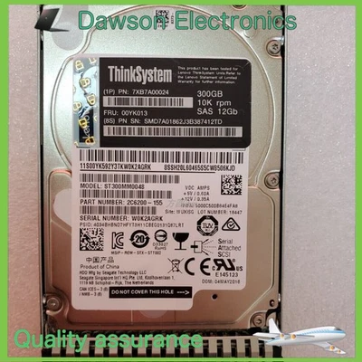 LENOVO 7XB7A00024 00YK013 2.5" 10K 300GB SAS 12Gb Hot Swap 512n HDD - Image 1 of 4
