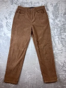 Pantaloni Indigo Rising Junior Ragazze Taglia 7/28 Marrone Velluto a coste Vita Alta Cotone Jeans - Foto 1 di 9