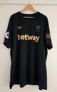 🔶️WEST HAM 125 YEARS 2020/1 FOOTBALL SHIRT JERSEY UMBRO BLACK ANTONIO 30 3XL - Picture 1 of 13
