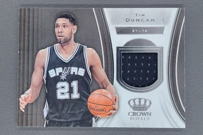 Camiseta Panini Crown Royale Tim Duncan 2018-19 San Antonio Spurs Foto 1 de 2