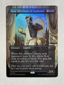 Magic the Gathering Secret Lair Encyclopedia FOIL Gray Merchant Of Asphodel - Picture 1 of 4